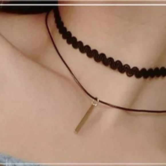 Choker Necklace lace accessories collar jewelry velvet chain trendy #351 - Picture 5 of 7